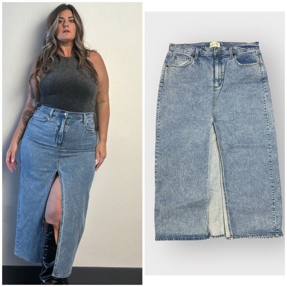 NEW Universal Thread denim maxi skirt - Picture 1 of 6